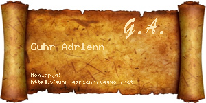 Guhr Adrienn névjegykártya